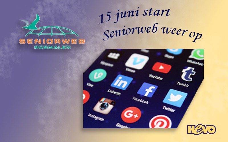 SeniorWeb start weer op vanaf 15 juni SeniorWeb start weer op vanaf 15 juni