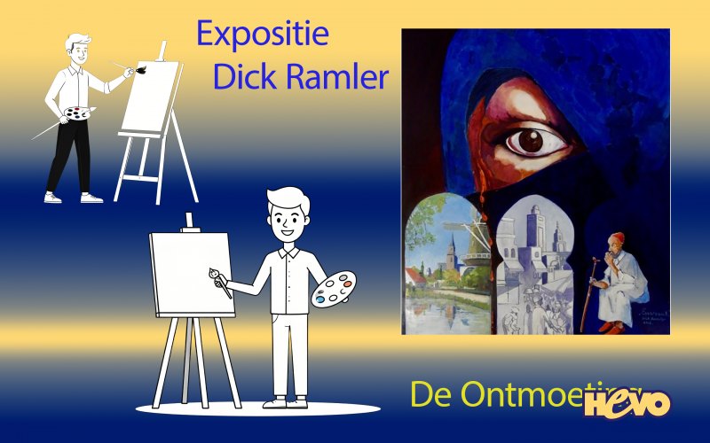 Expositie schilderijen.