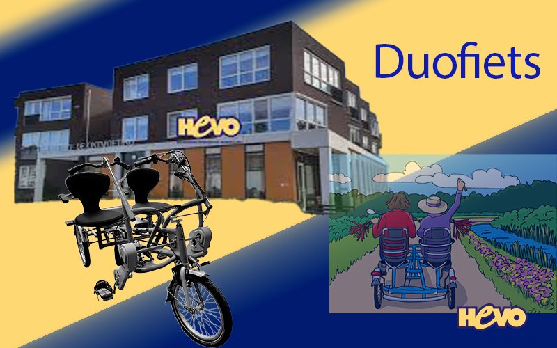 HEVO heeft een duofiets. HEVO heeft een duofiets.